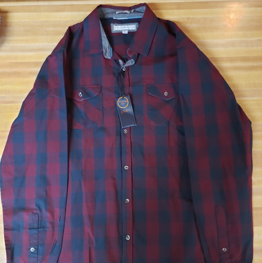 Paper Denim Cloth Men's shirt NWT XL
